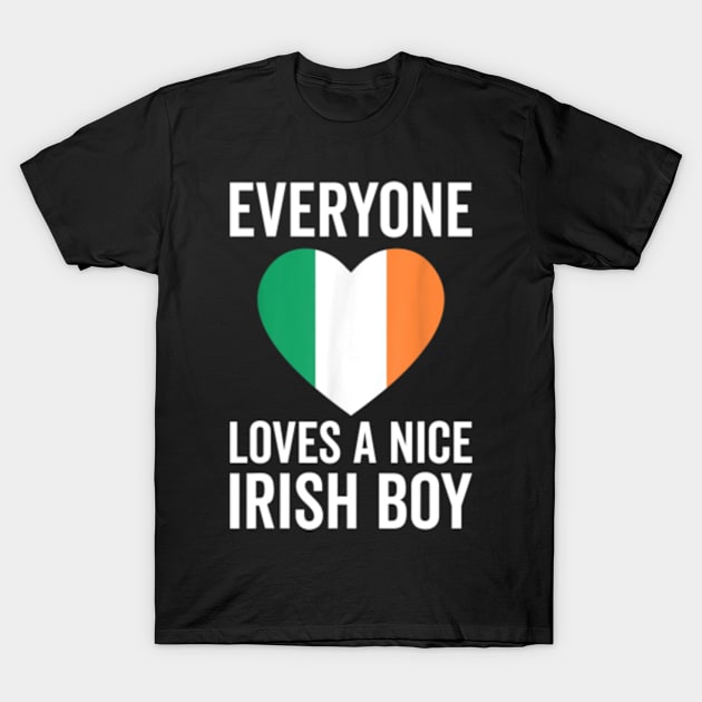 Everyone Loves An Nice Irish Boy T-Shirt by Romix